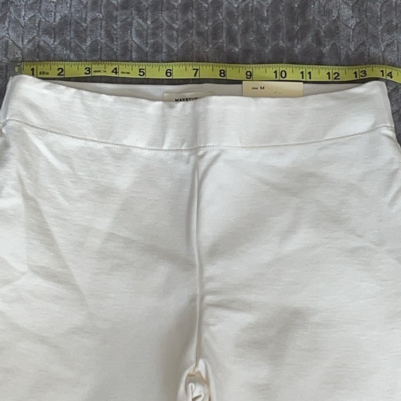 NWT Max Studio White High Waist High Rise Skinny Legging. Ankle Length.  Size M - Picture 11 of 13